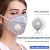 KN95 - PM2,5 - maska ochronna na usta / twarz - z zaworem odpowietrzającym - antybakteryjnaMaski na usta