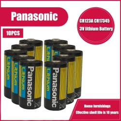 Panasonic - bateria litowa - CR123A - 1400 mAh - 3V - 10 sztukBaterii