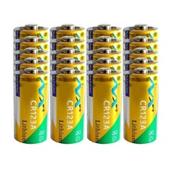 Oryginalna bateria litowa - CR123A - 1600 mAh - 20 sztukBaterii