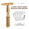 Manual shaving razor - double edge - with 5 bladesShaving