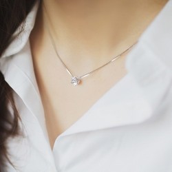 925 Silver necklace with zirconNecklaces