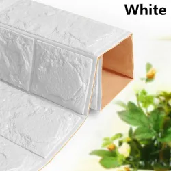 3D wall sticker - self adhesive foam - wallpaper - waterproof - brick design - 60 * 30cmWall stickers