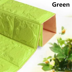 3D wall sticker - self adhesive foam - wallpaper - waterproof - brick design - 60 * 30cmWall stickers