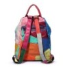 Skórzany plecak - z nitami - kolorowe kolory tęczyPlecaki
