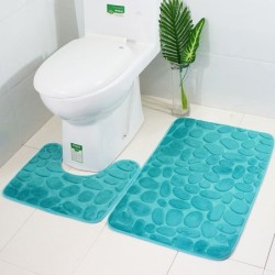 Bathroom / toilet mat - non-slip - 2 piecesBathroom