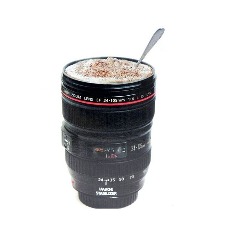 Plastic coffee mug - camera lens design - 420 mlDrinkware