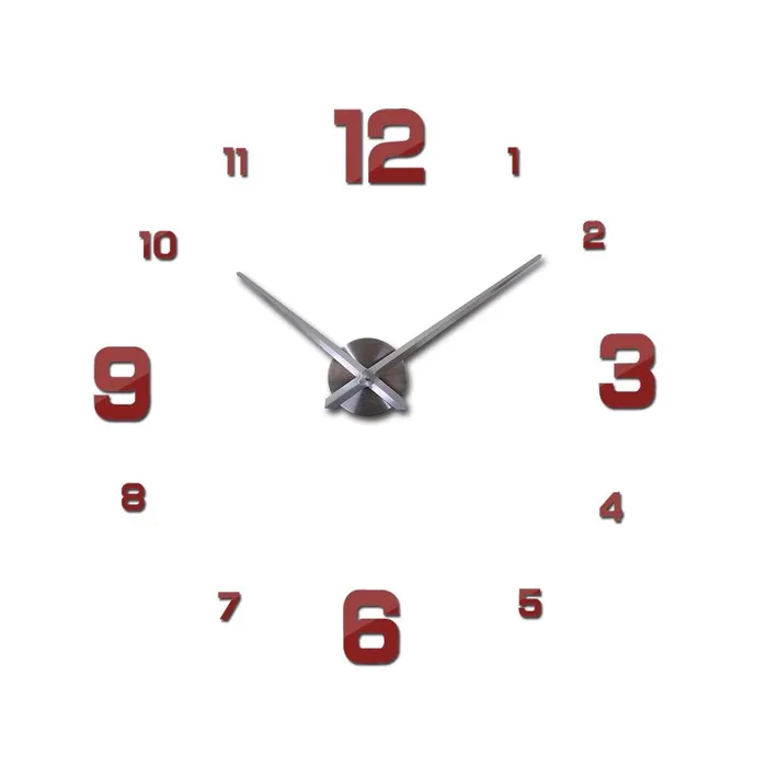 3D wall clock - acrylic DIY sticker - mirror effectWall stickers