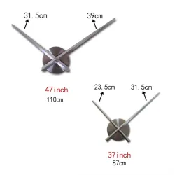 3D wall clock - acrylic DIY sticker - mirror effectWall stickers