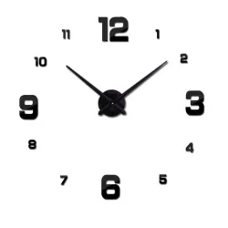 3D wall clock - acrylic DIY sticker - mirror effectWall stickers