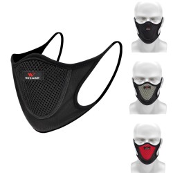 Maska rowerowa na twarz - pyłoszczelna - wiatroodporna - przeciw zanieczyszczeniom - filtr siatkowyMaski na usta