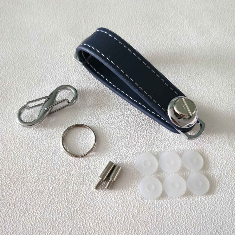 Organizer na klucze kieszonkowe EDC - etui skórzane - brelok do kluczyBreloczki Do Kluczy
