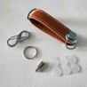 Organizer na klucze kieszonkowe EDC - etui skórzane - brelok do kluczyBreloczki Do Kluczy