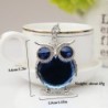Blue crystal owl - keychainKeyrings