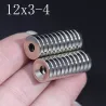 N35 - neodymium magnet - strong round disk - 12mm * 3mm - with 4mm holeN35