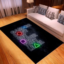 Dekoracyjna mata podłogowa - dywan - symbole konsoli do gierDywany
