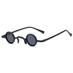 Małe okrągłe okulary przeciwsłoneczne - styl retro / steampunk - UV 400Okulary Przeciwsłoneczne