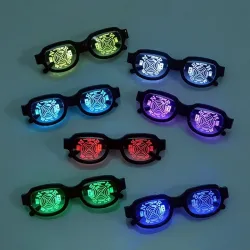 LED luminous glasses - punk style - USBSunglasses