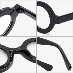 Retro round sunglasses - clear lensesSunglasses