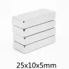 N35 - magnes neodymowy - mocny prostokątny blok - 25mm * 10mm * 5mmN35