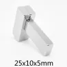 N35 - neodymium magnet - strong rectangular block - 25mm * 10mm * 5mmN35