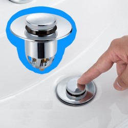 Wtyczka do zlewu kuchennego / łazienkowego - przycisk wyskakującySitko do zlewu