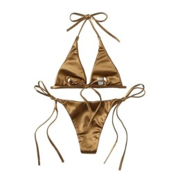 Seksowny komplet bikini - efekt metalicznego koloruStroje Kąpielowe