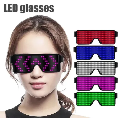 Okulary LED - zasilanie bateryjne / USBParty