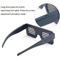 Okulary LED - zasilanie bateryjne / USBParty