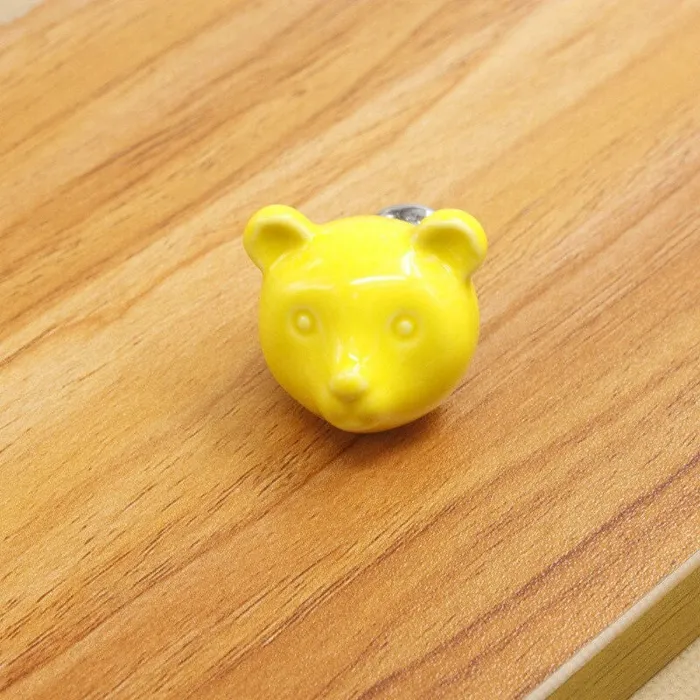3D ceramic bear - furniture handles - knobsFurniture