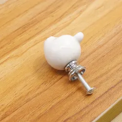 Ceramiczny miś 3D - uchwyty meblowe - gałkiMeble