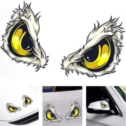 Scary yellow eyes - car stickerStickers