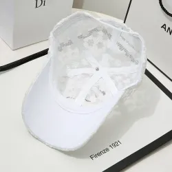 Summer baseball cap - flowery laceHats & Caps