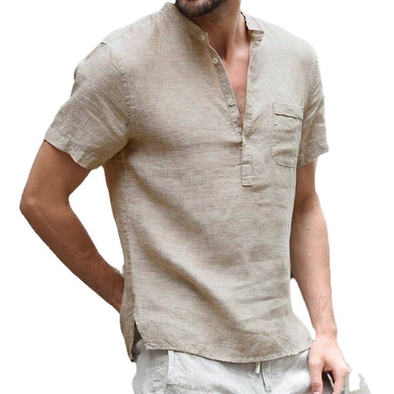 Klasyczna koszula z krótkim rękawem - dekolt zapinany na guzikiT-shirt