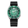 LIGE - zegarek kwarcowy ze stali nierdzewnej - wodoodporny - silikonowy pasek - zielonyZegarki