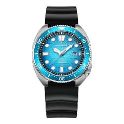 LIGE - zegarek kwarcowy ze stali nierdzewnej - wodoodporny - silikonowy pasek - niebieskiZegarki