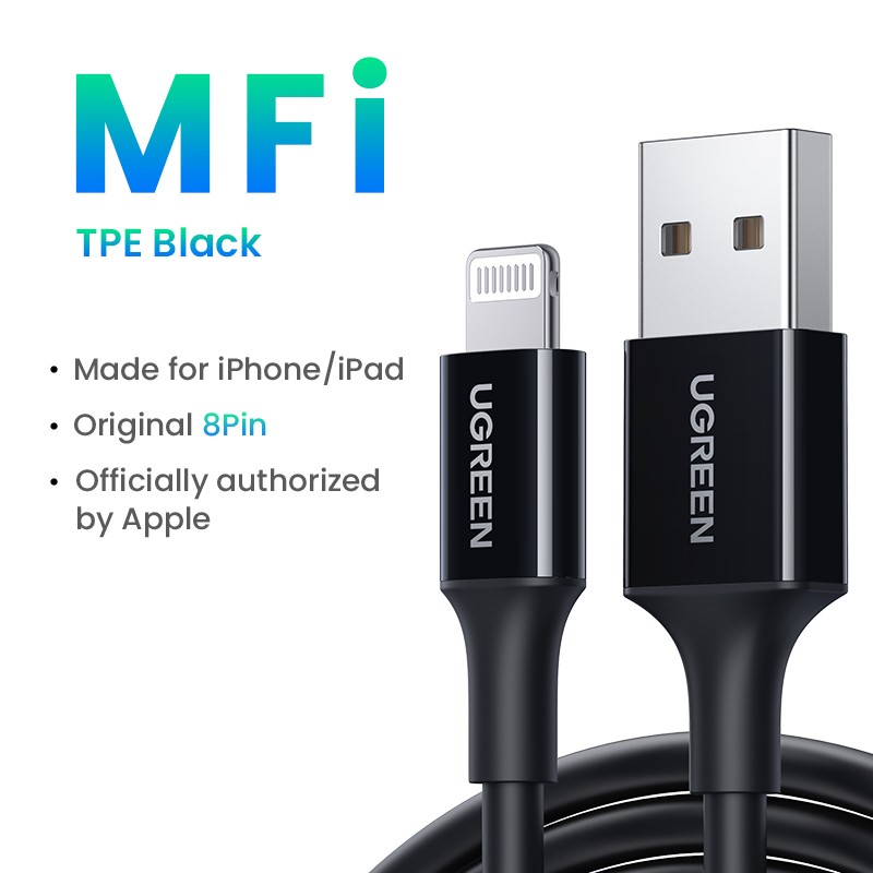 Ugreen - 24A MFi - USB do lightning - kabel do transmisji danych - szybka ładowarkaKable