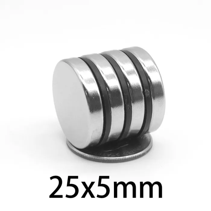 N35 - magnes neodymowy - mocny krążek - 25mm * 5mmN35