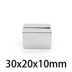 N35 - magnes neodymowy - mocny prostokątny blok - 30mm * 20mm * 10mmN35