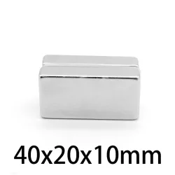 N35 - magnes neodymowy - mocny prostokątny blok - 40mm * 20mm * 10mmN35