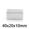N35 - magnes neodymowy - mocny prostokątny blok - 40mm * 20mm * 10mmN35