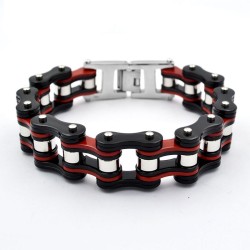 Stainless steel bracelet - motorcycle chain designBracelets