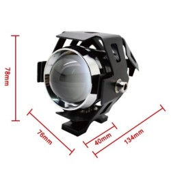 Reflektor motocyklowy LED - 3000lm - CREE Chip - wodoodporny - 2 sztukiŚwiatła