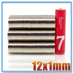N35 - neodymium magnet - strong round disc - 12mm * 1mmN35