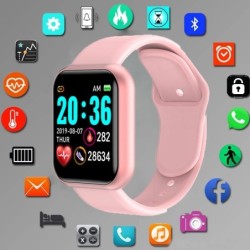 Cyfrowy zegarek Smart Watch - LED - Bluetooth - Android - IOS - unisexInteligentne zużycie