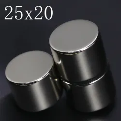 N35 - magnes neodymowy - mocny okrągły krążek - 25mm * 20mmN35