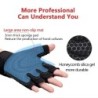 Professional fitness gloves - half-finger - honeycomb designEquipment