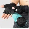 Profesjonalne rękawice fitness - pół palca - wzór plastra mioduSprzęt