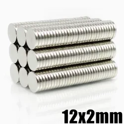 N35 - magnes neodymowy - mocny okrągły krążek - 12mm * 2mmN35