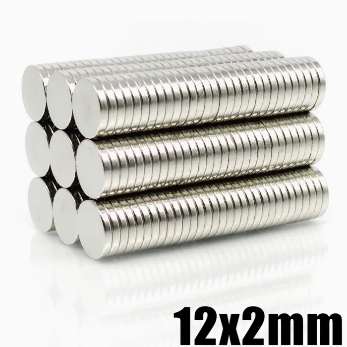 N35 - magnes neodymowy - mocny okrągły krążek - 12mm * 2mmN35