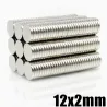 N35 - magnes neodymowy - mocny okrągły krążek - 12mm * 2mmN35